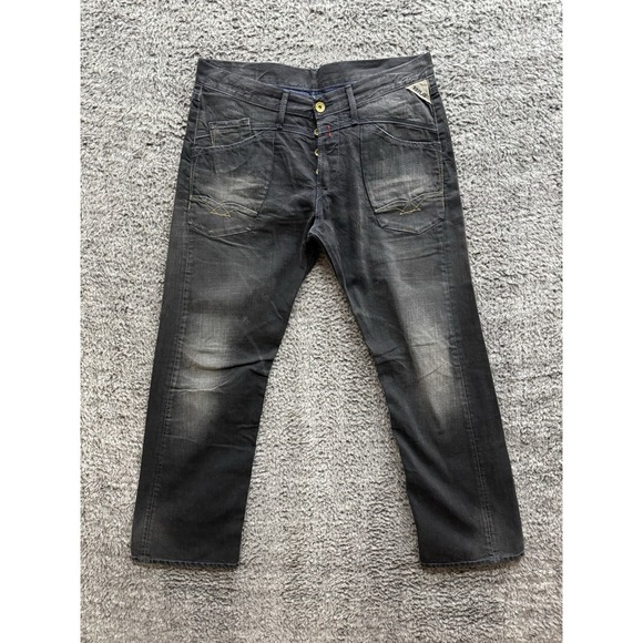 REPLAY‎ Jeans 975 Regular Straight Men Size 36x34 in Gray